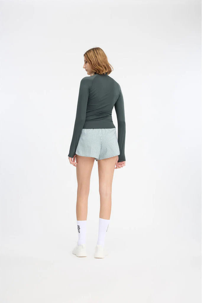 Full Zip Running top - 060 Petrol - Image 3