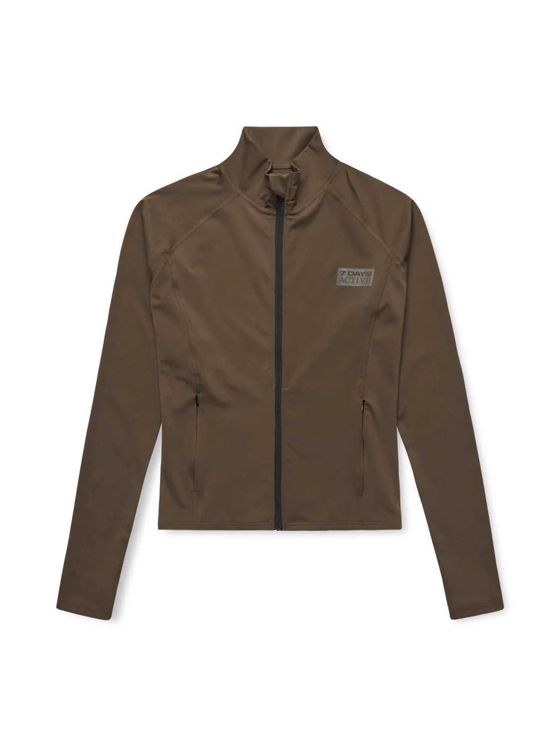 Full Zip Running træningsbluse - Mocca - Image 2