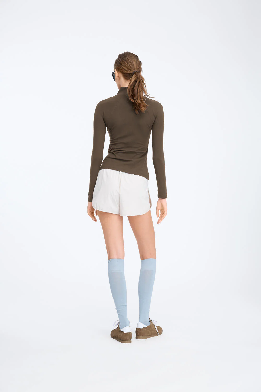 Full Zip Running træningsbluse - Mocca - Image 5