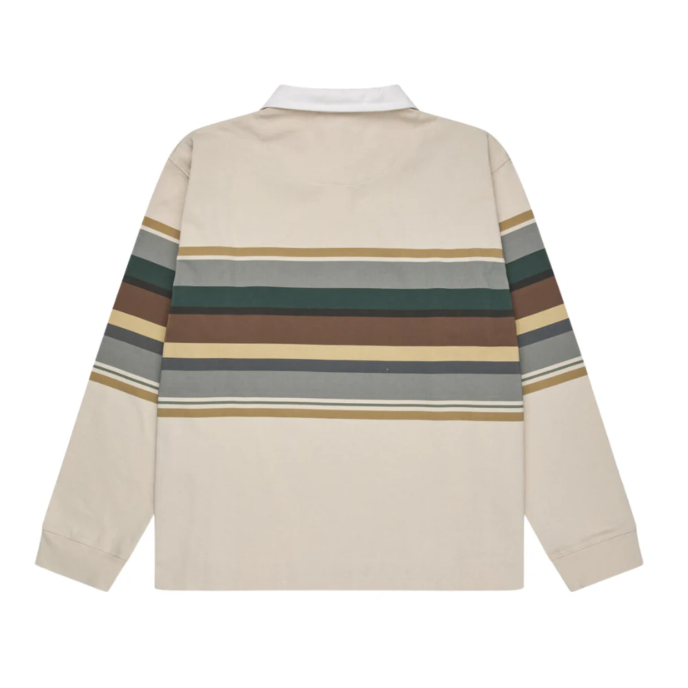 Stripes Long Sleeve polotrøje - 005 Beige - Image 4