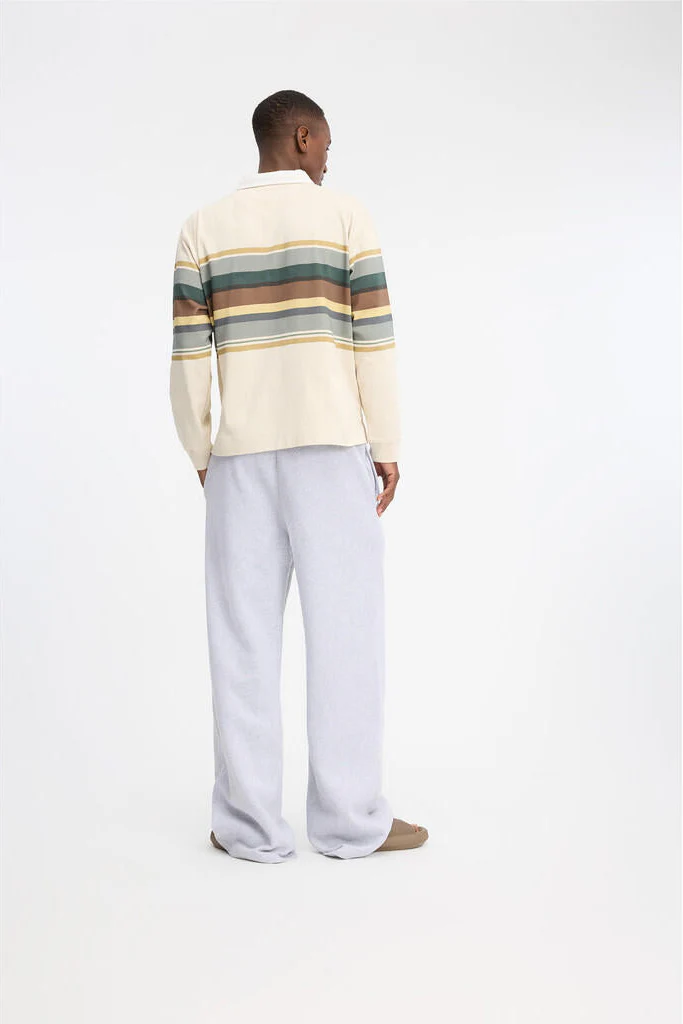 Stripes Long Sleeve polotrøje - 005 Beige - Image 6