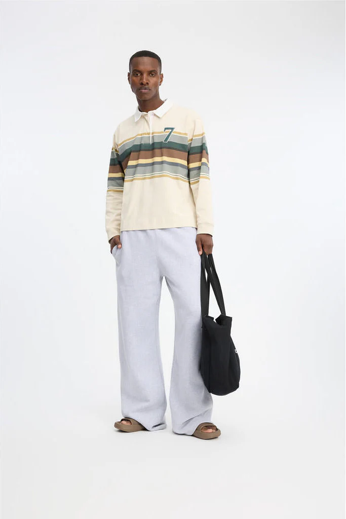 Stripes Long Sleeve polotrøje - 005 Beige - Image 8