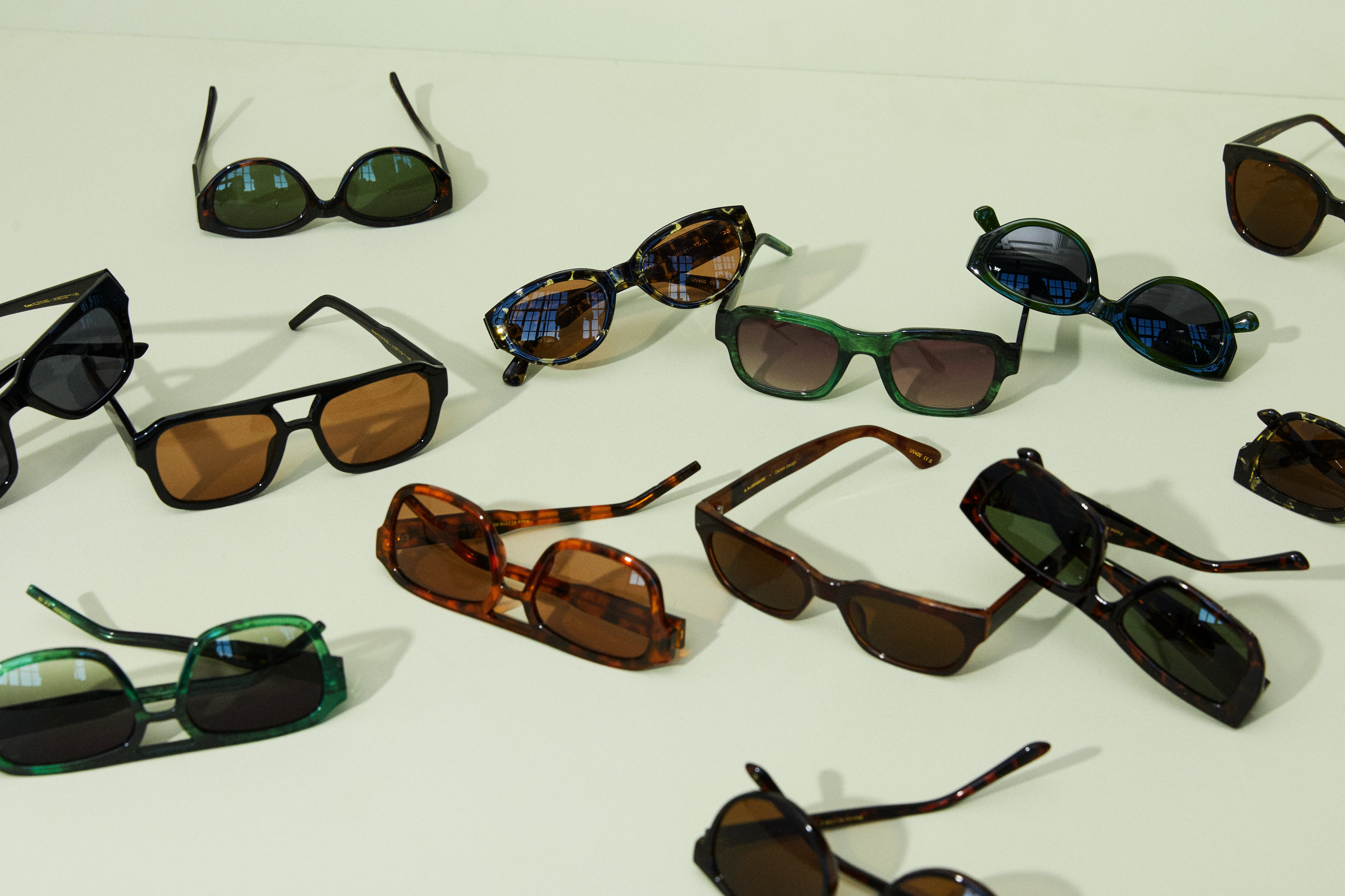 Halo solbrille - Green Marble Transparent - Image 10