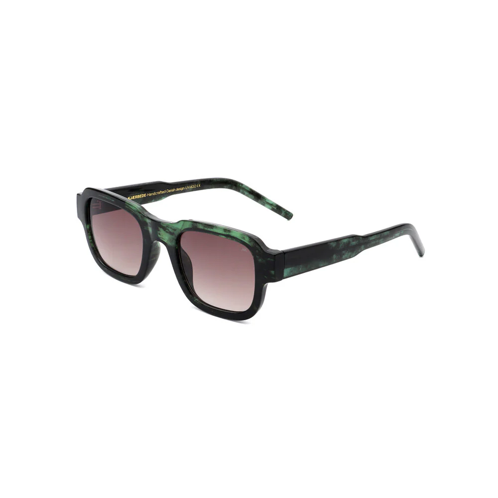 Halo solbrille - Green Marble Transparent - Image 3