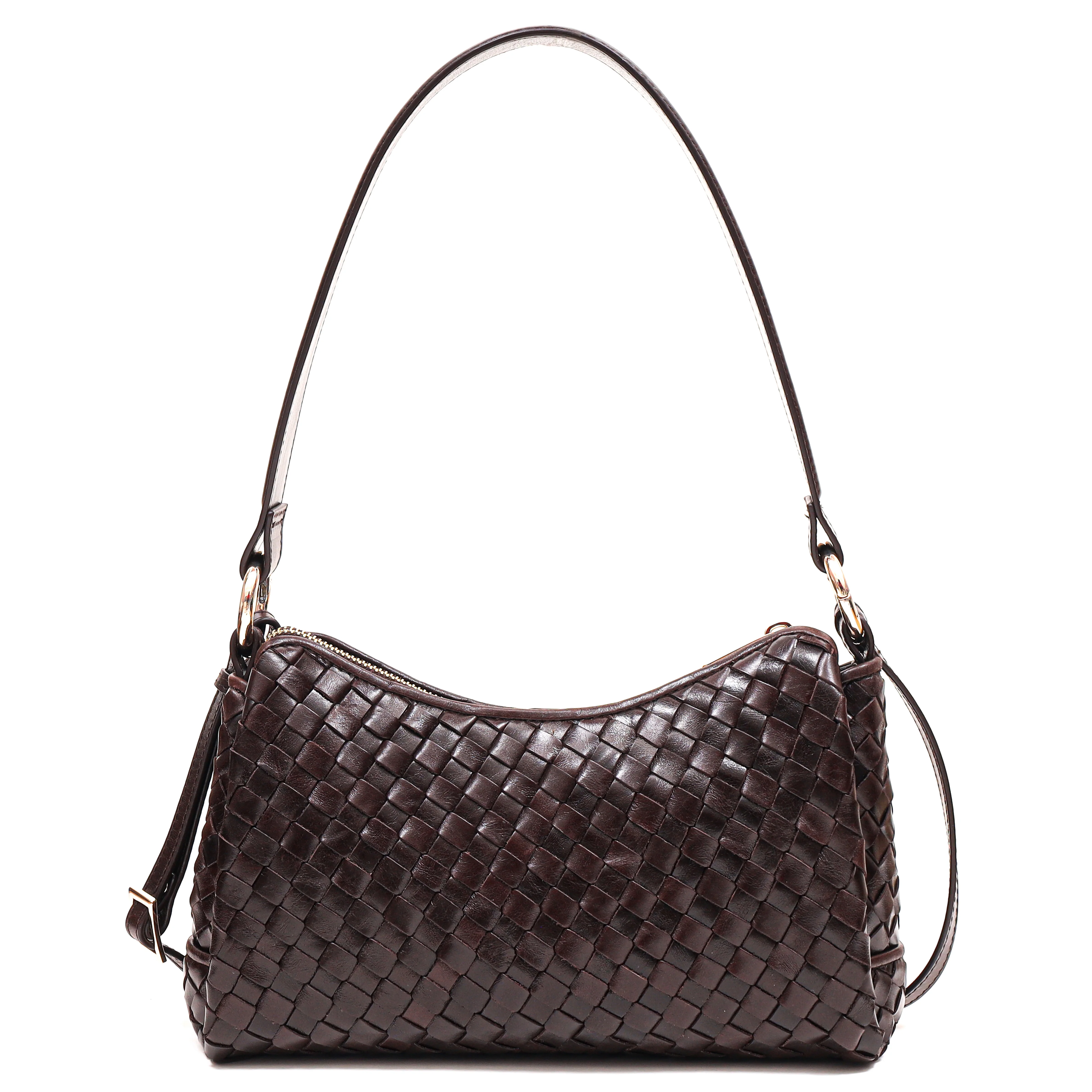 Salerno Eleonora skuldertaske - Dark Brown - Image 4