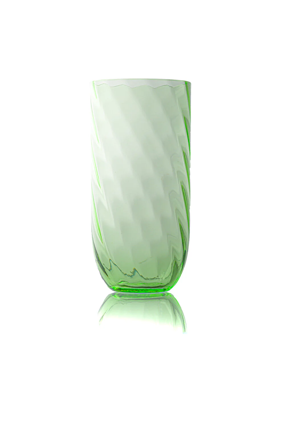 Swirl Long tumbler glas - Light Green