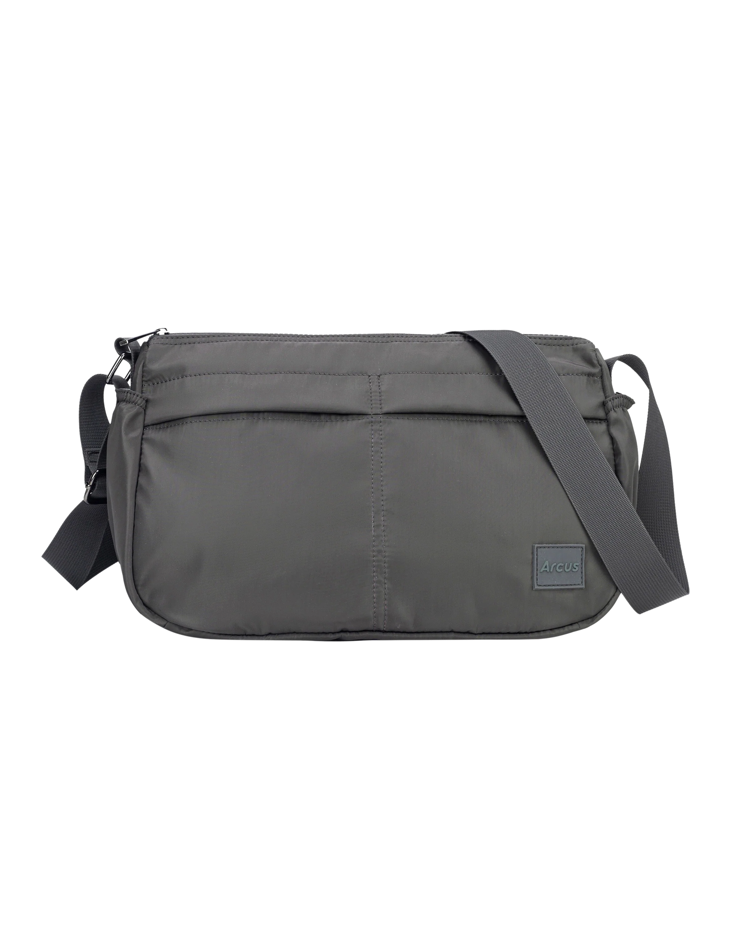 Messenger crossbody taske - mørkegrå