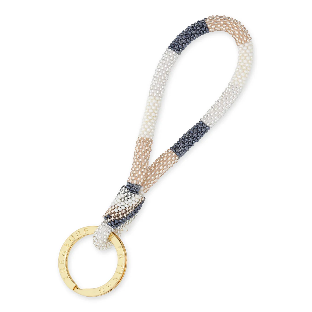 Arena nøglering - gold/grey/cream/silver