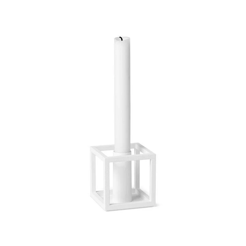 Kubus 1 lysestage - Hvid - Image 3