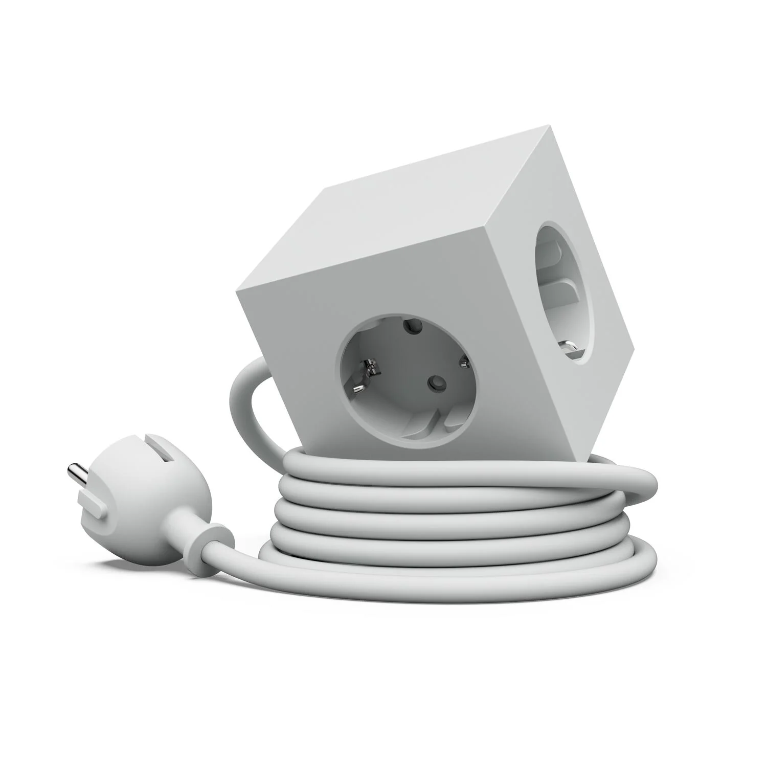 Square 1, USB-C & magnetisk stikdåse - Gotland Grey