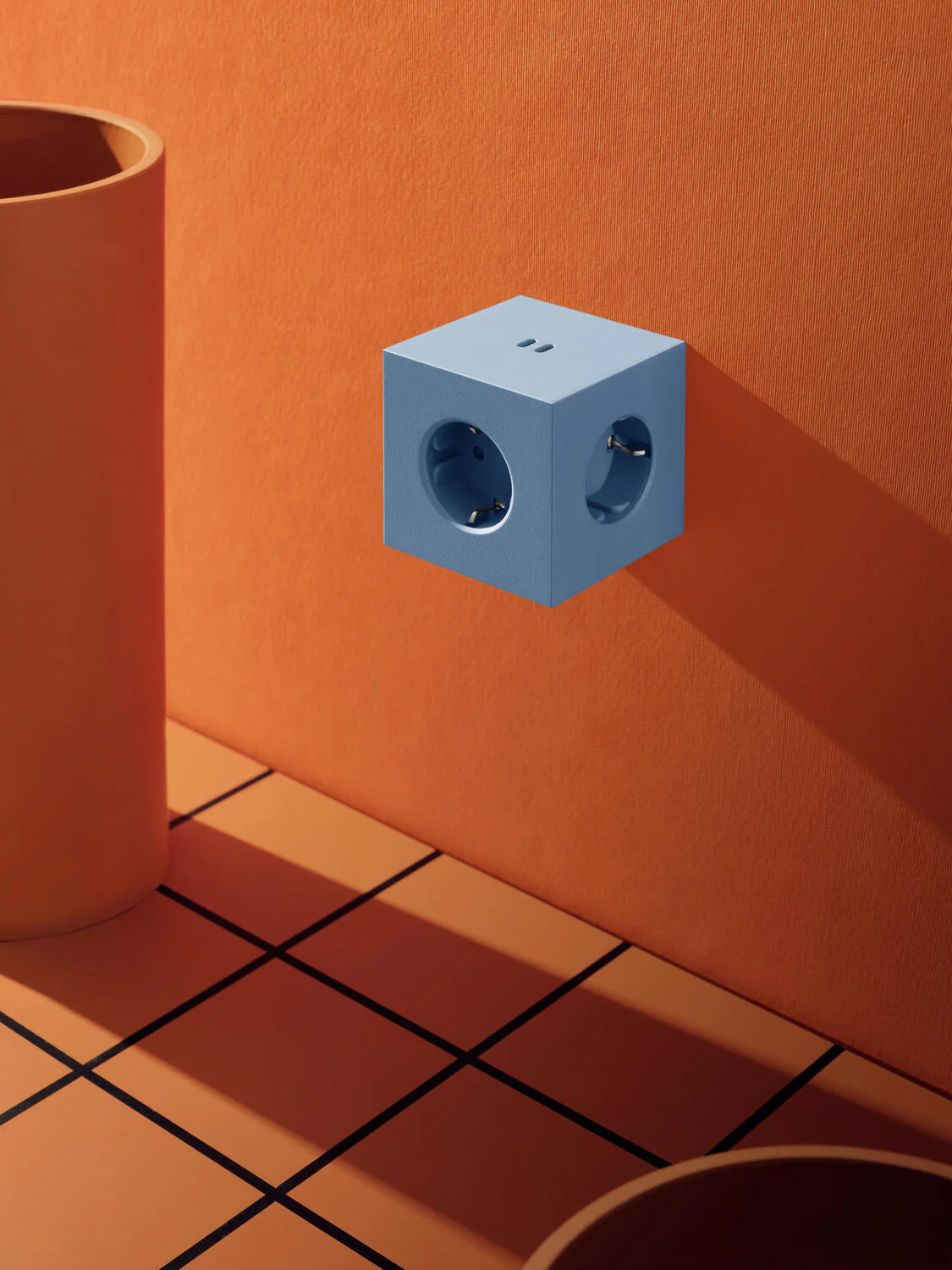 Square 2 stikdåse, USB-C - Shark Blue - Image 4