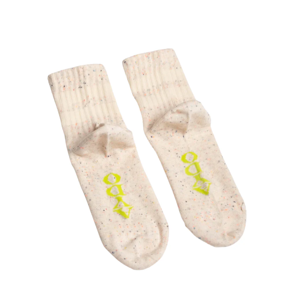 Antwerpen strømper - Freckled Ivory NEPS/Angora White - Image 4