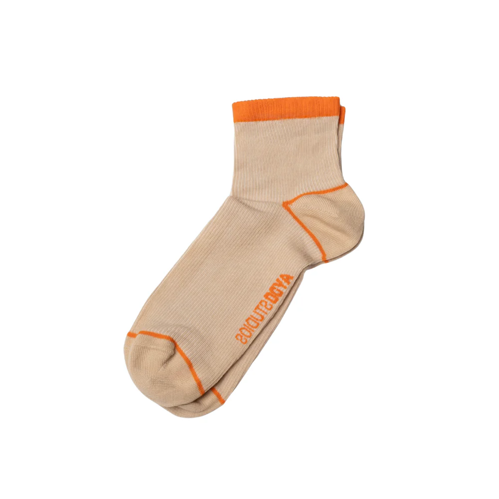 Nice strømper - Smoke Grey/Golden Poppy
