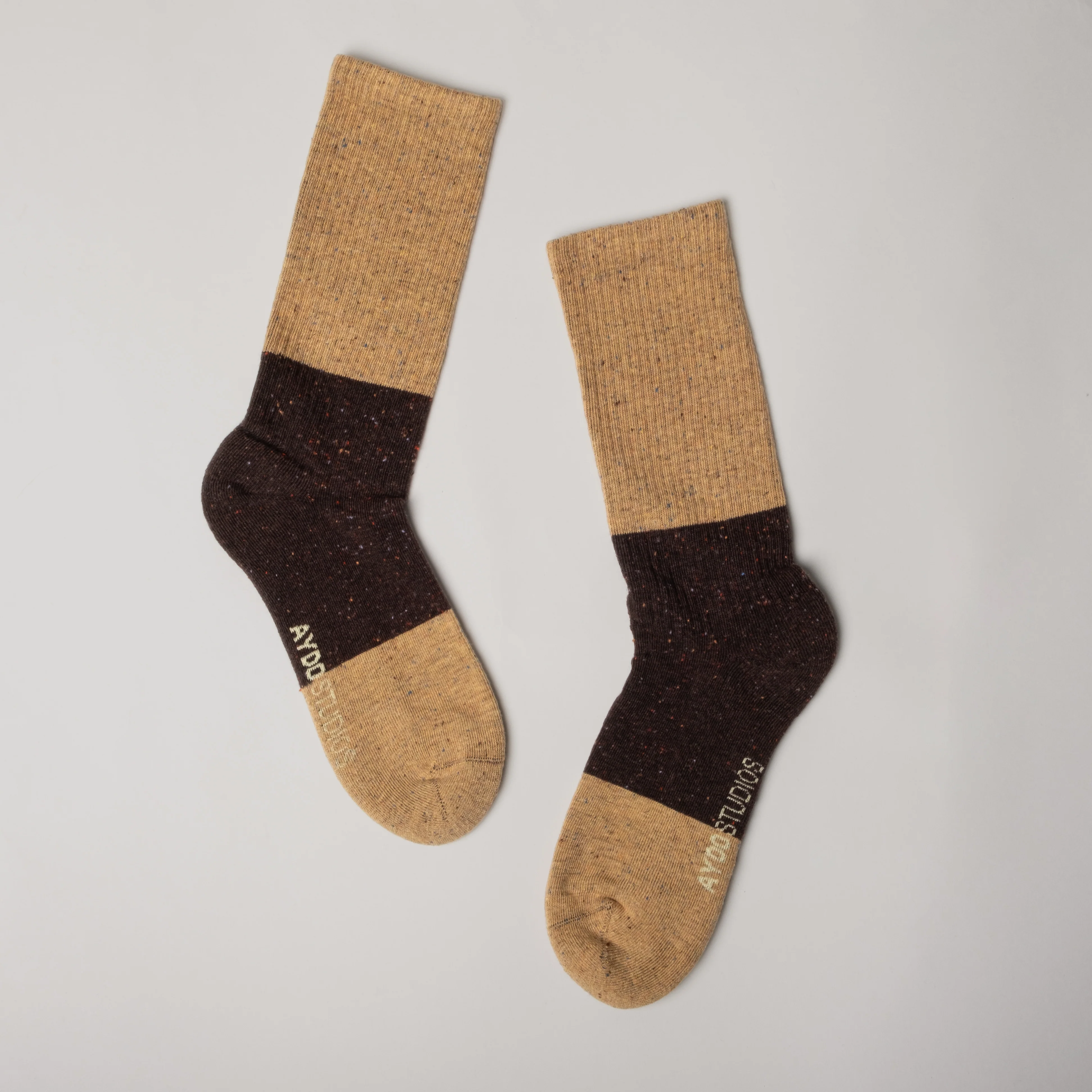Tennis strømper - Dusty Tobacco/Dark Brown - Image 3