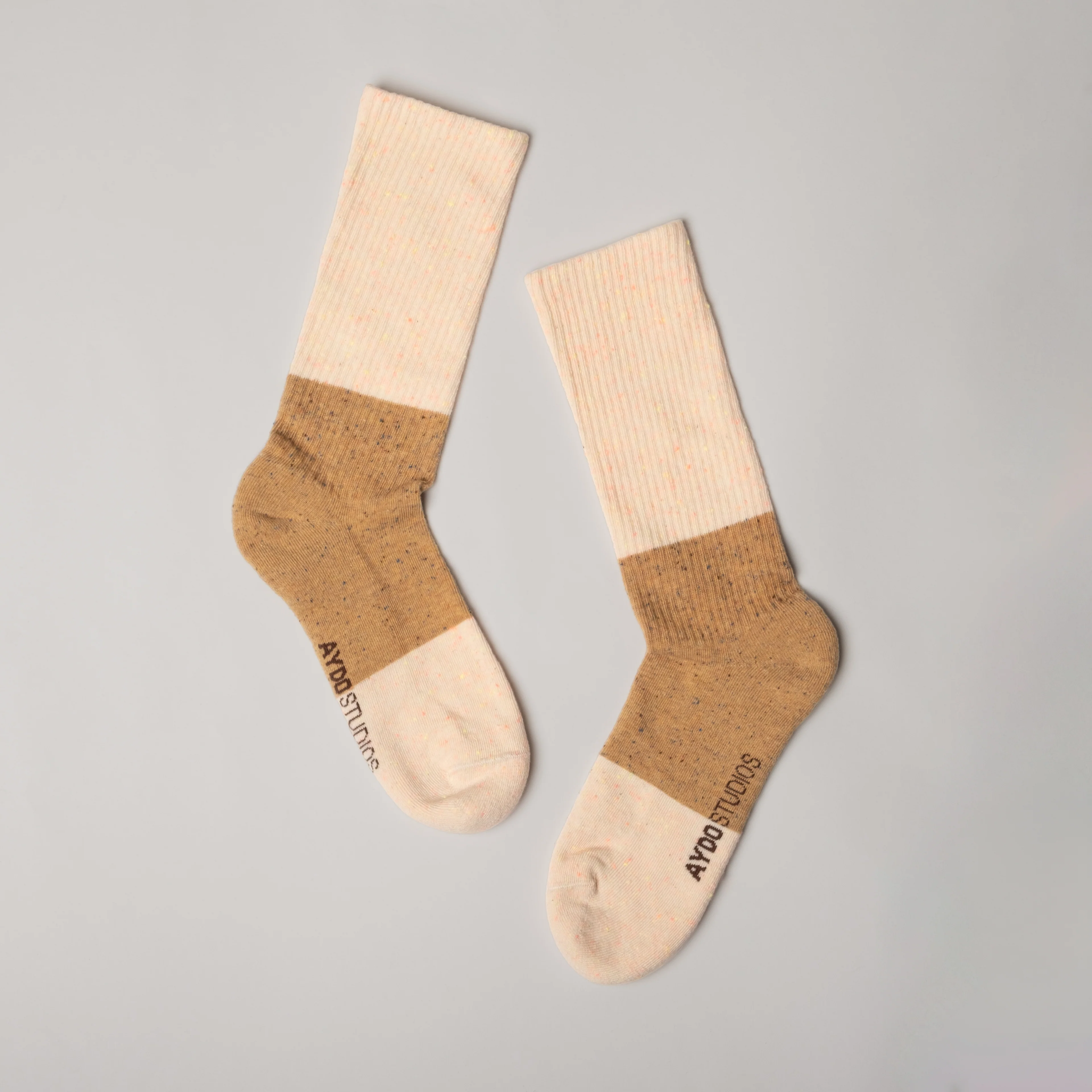 Tennis strømper - Pink Freckled Ivory/Dusty Tobacco - Image 3