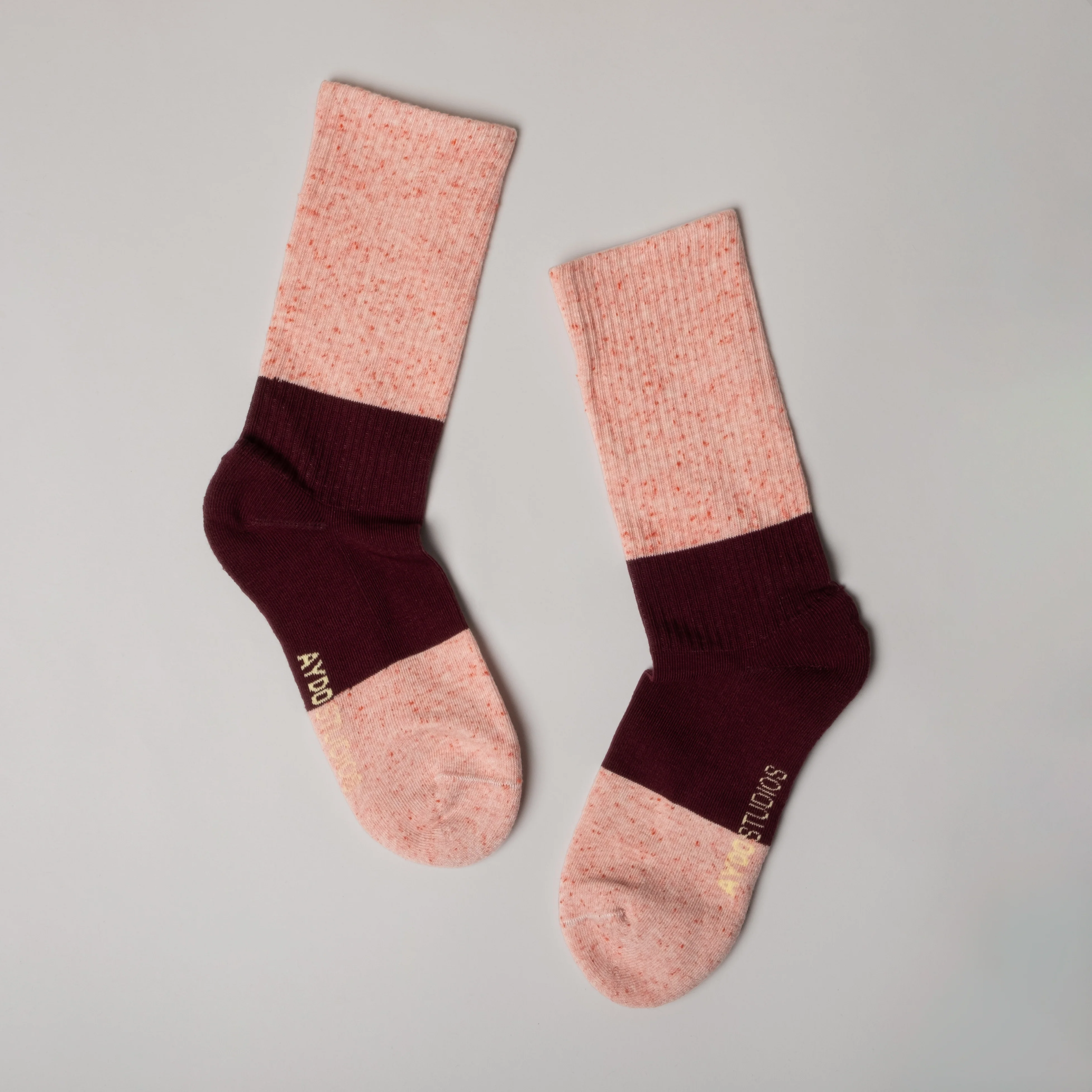 Tennis strømper - Red Apricot/Dark Fig - Image 3