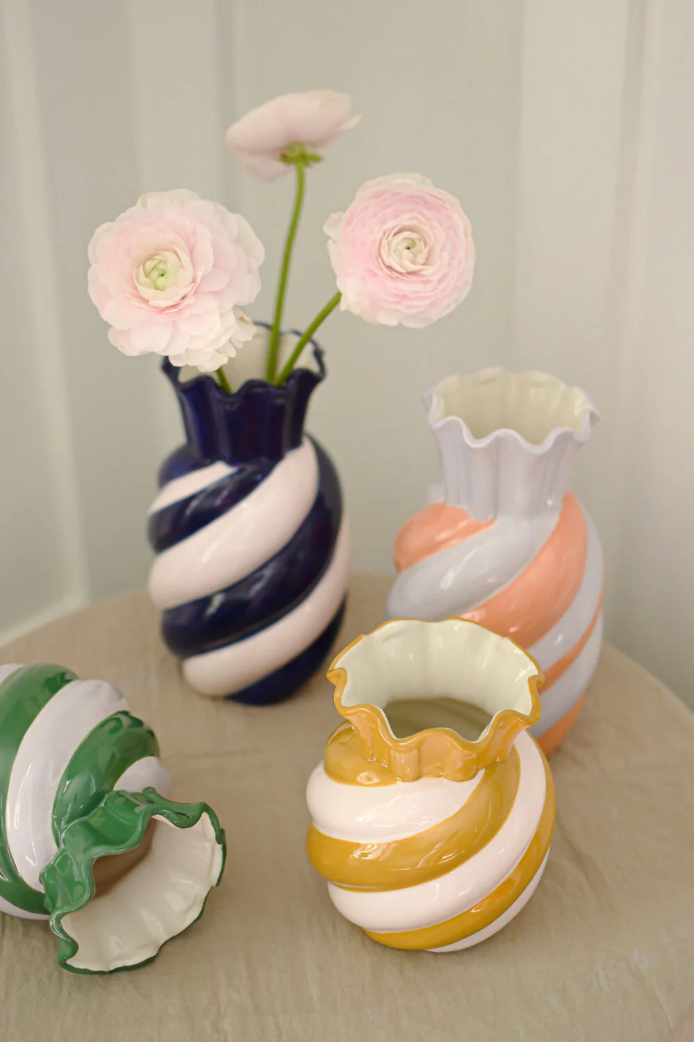 Candy vase, orange/lavendel - H23 cm - Image 2
