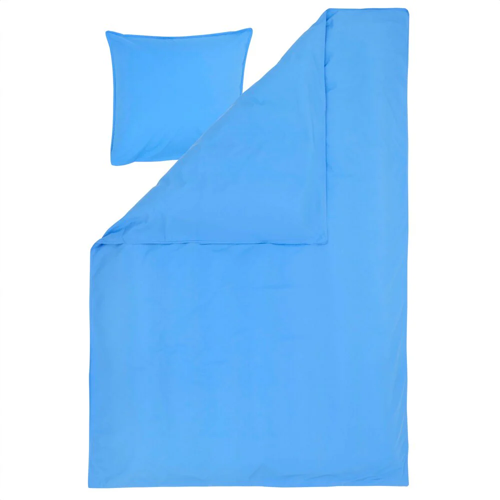 Curly Percale sengesæt - blå - Image 3