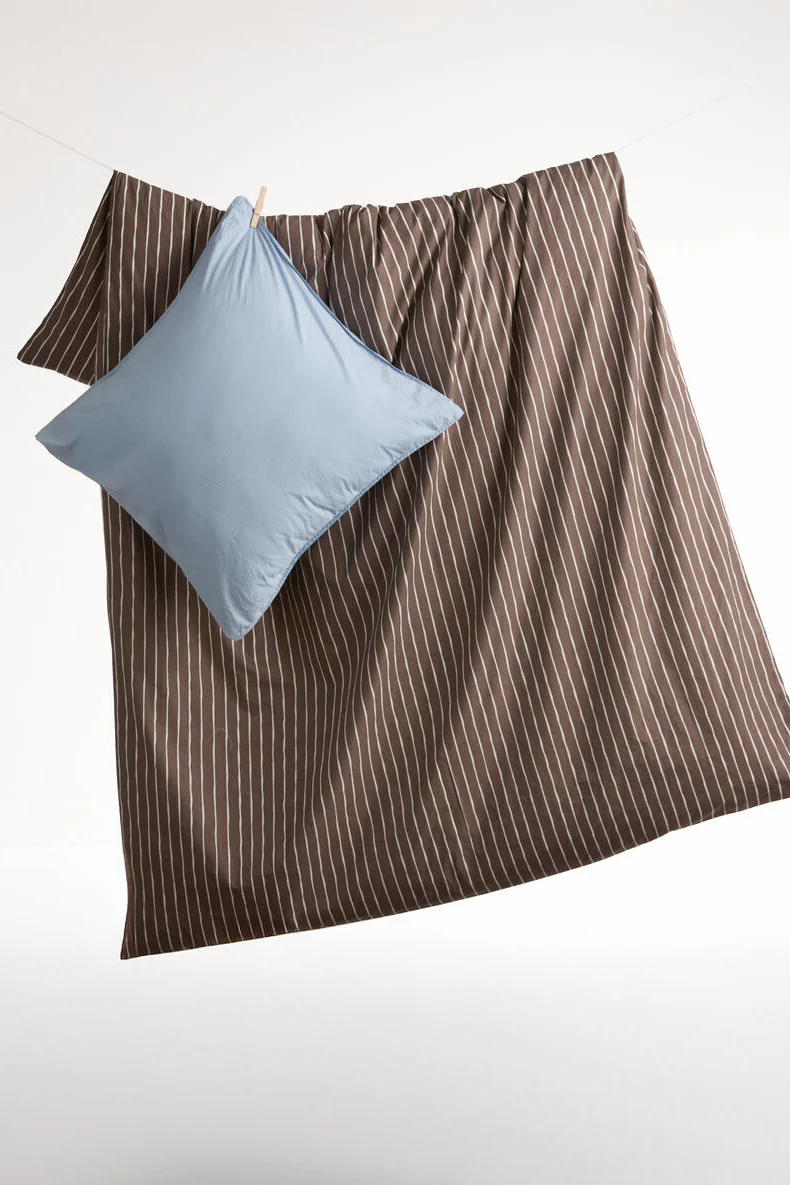 Curly Percale sengesæt - lys blå - Image 3