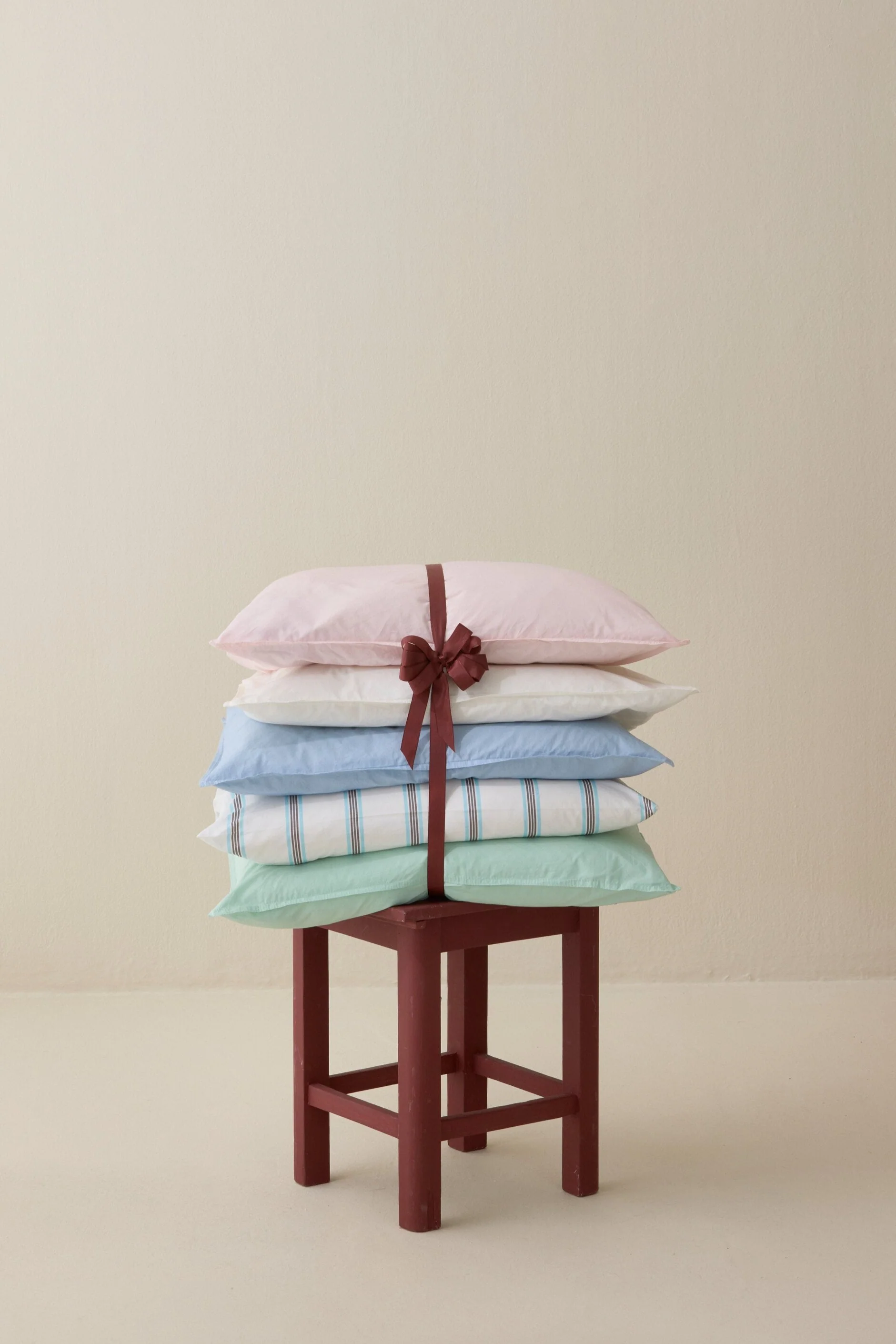 Curly Percale sengesæt - lys blå - Image 4