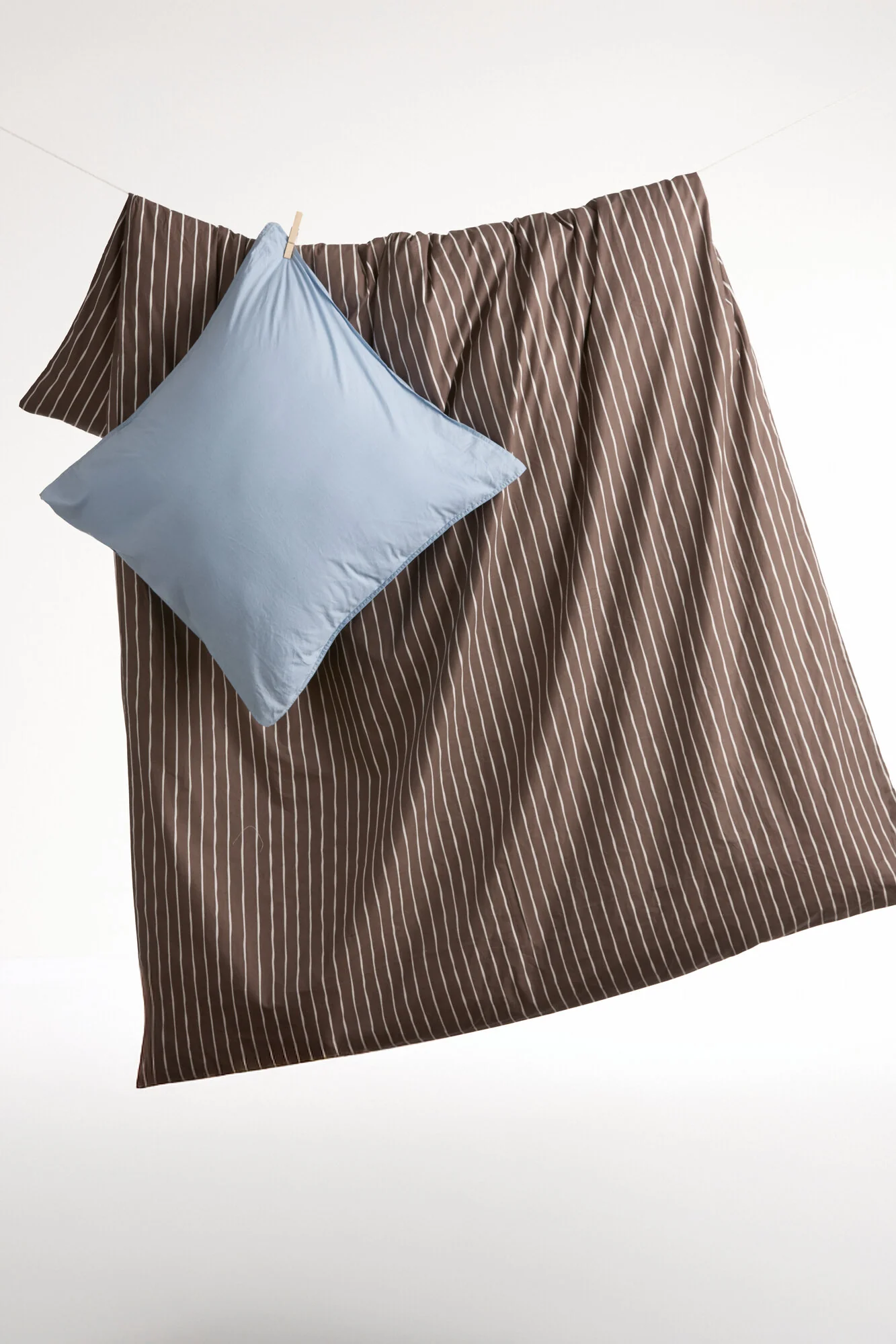 Curly Percale sengesæt - lyseblå - Image 3