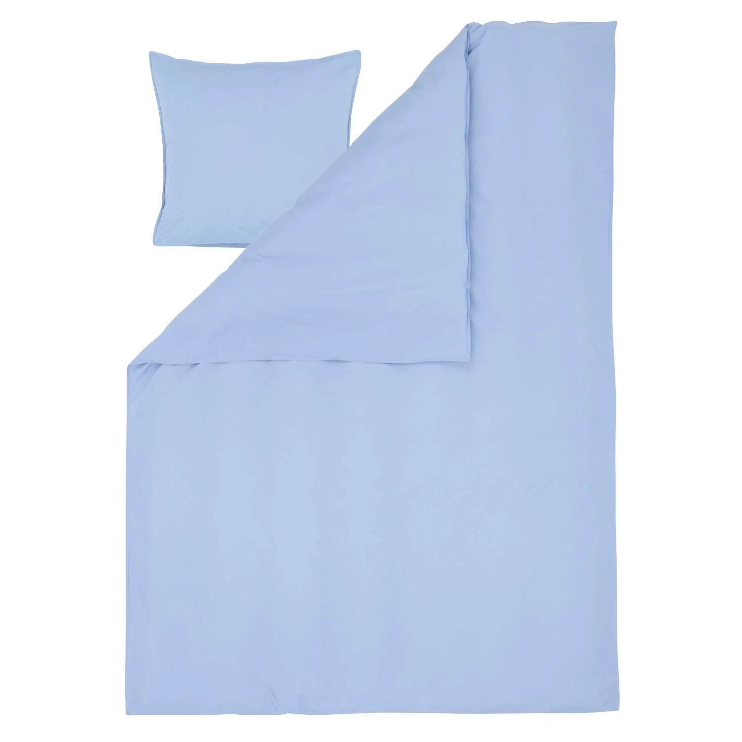 Curly Percale sengesæt - lyseblå - Image 4