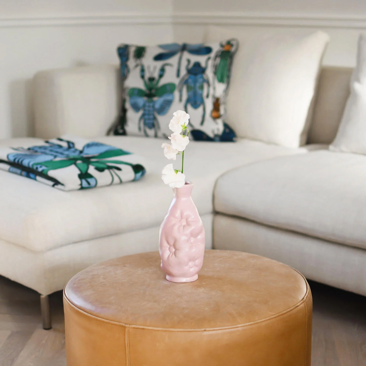 Cushion vase, rosa - H21 cm. - Image 2