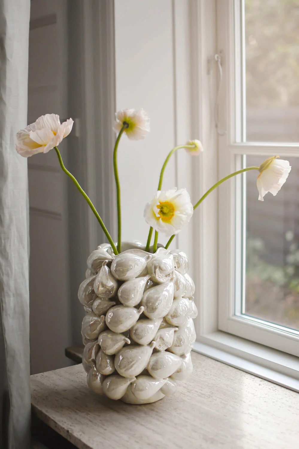 Figen vase, Perlemor - H32,5 cm - Image 2