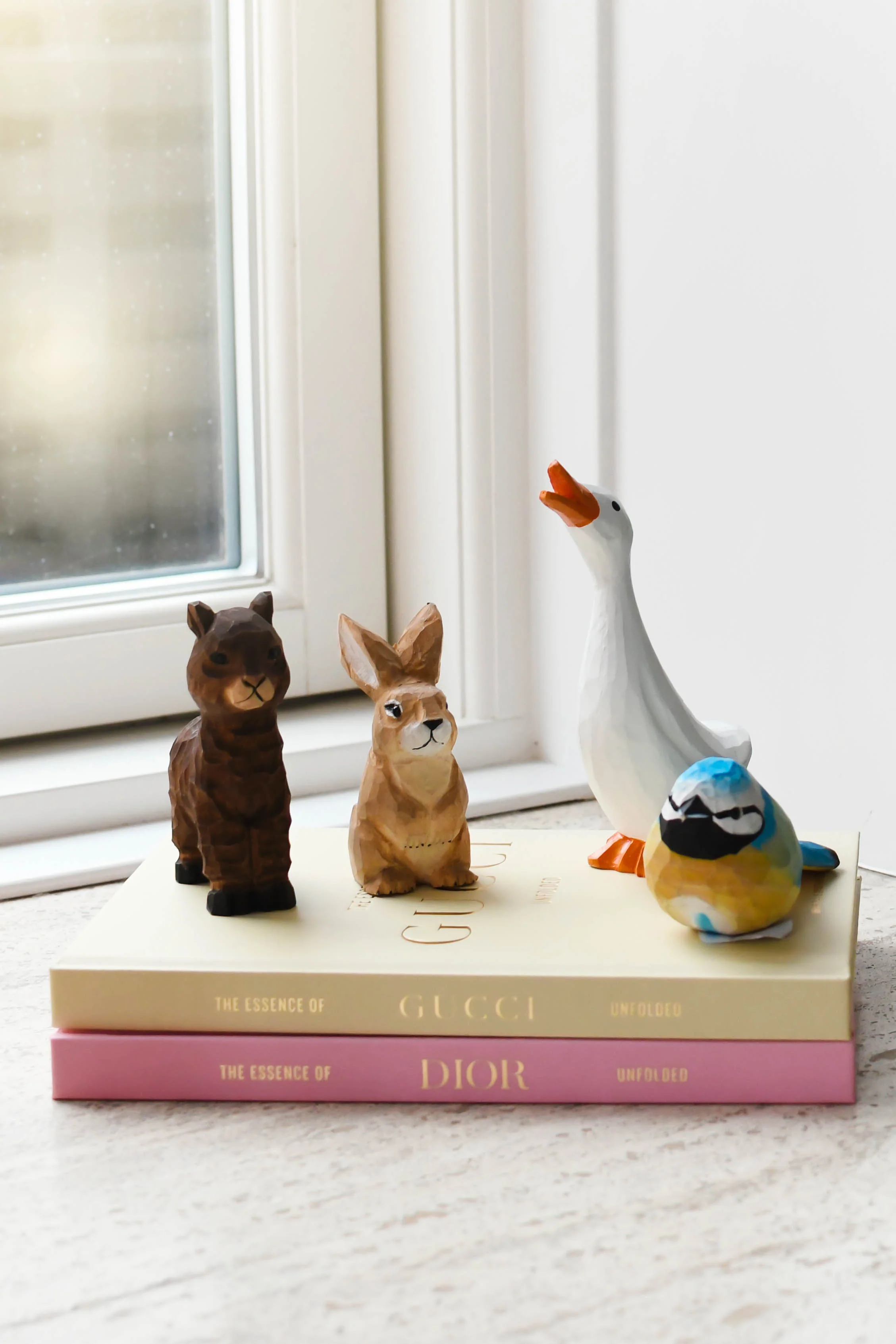 Fugl træfigur - blå/gul - Image 2