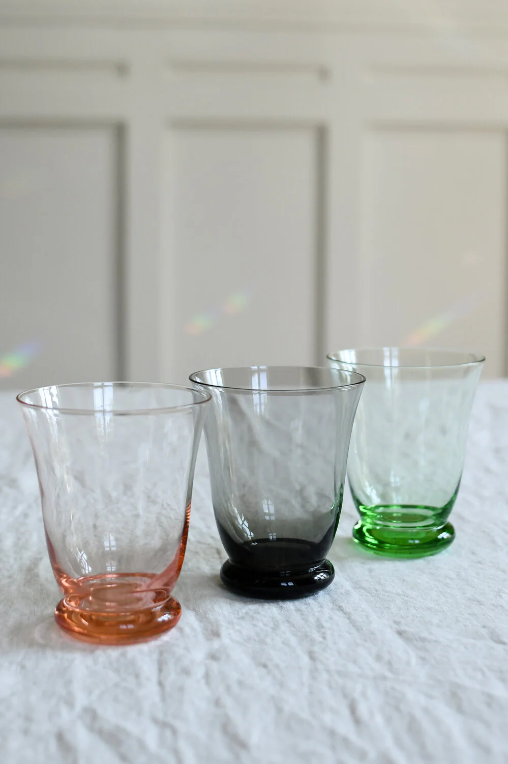Glas m. fod, grå - H11 cm - Image 2
