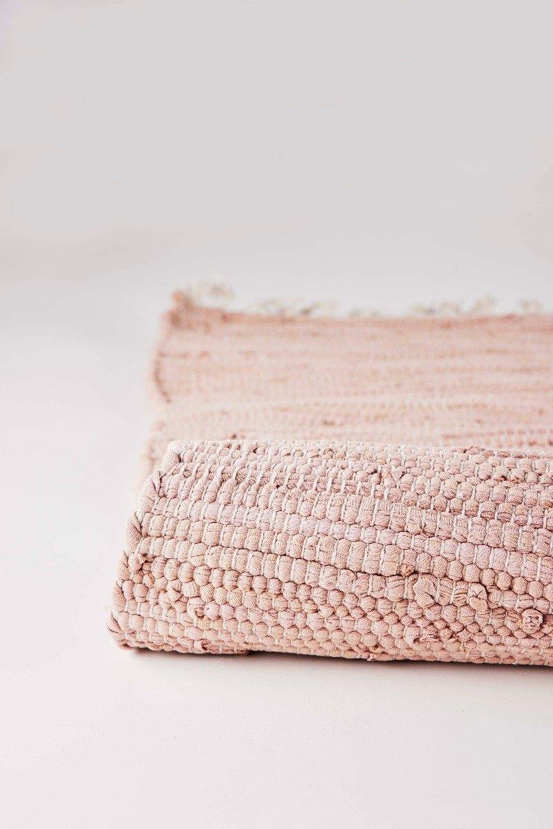 Gulvtæppe i bomuld, Misty Rose - 60x90 cm. - Image 3