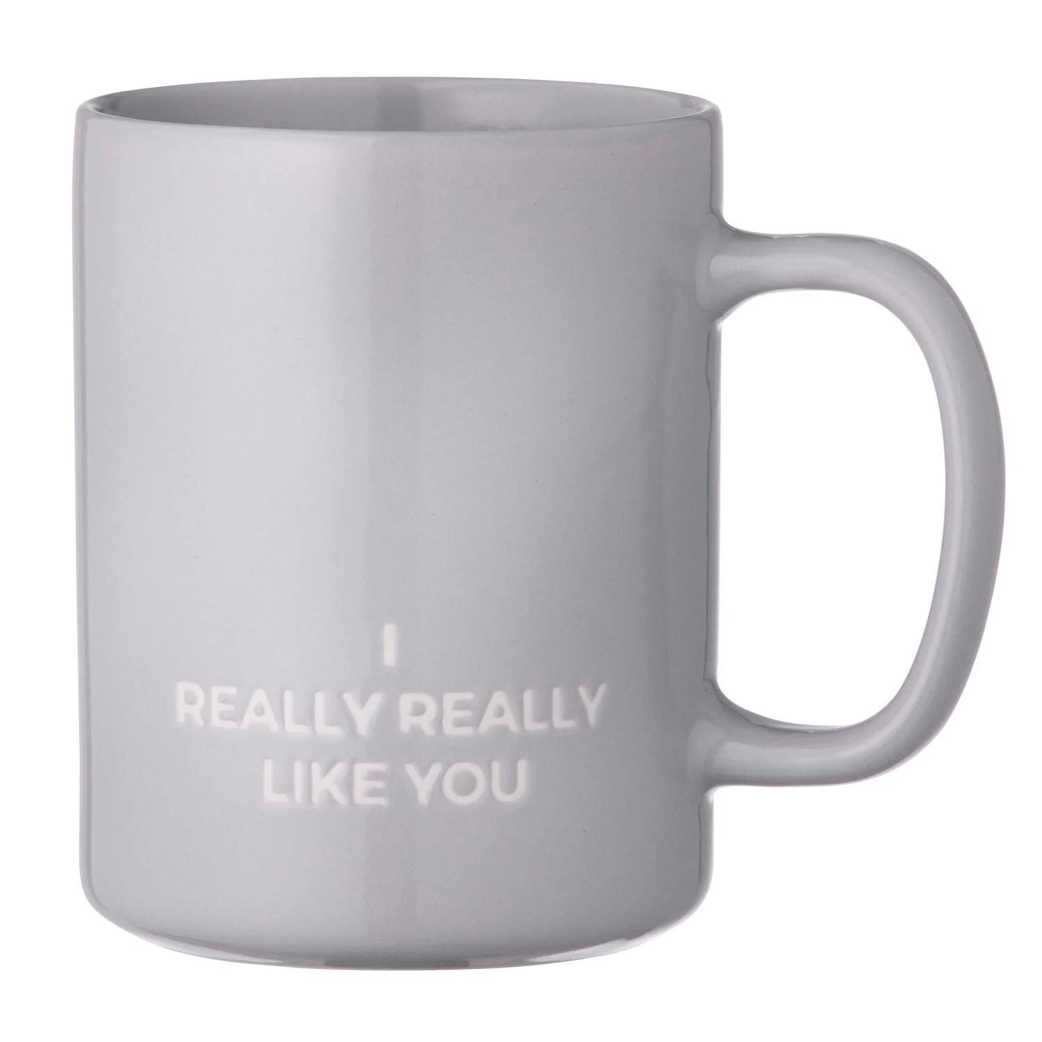 Krus, I really really like you - grå