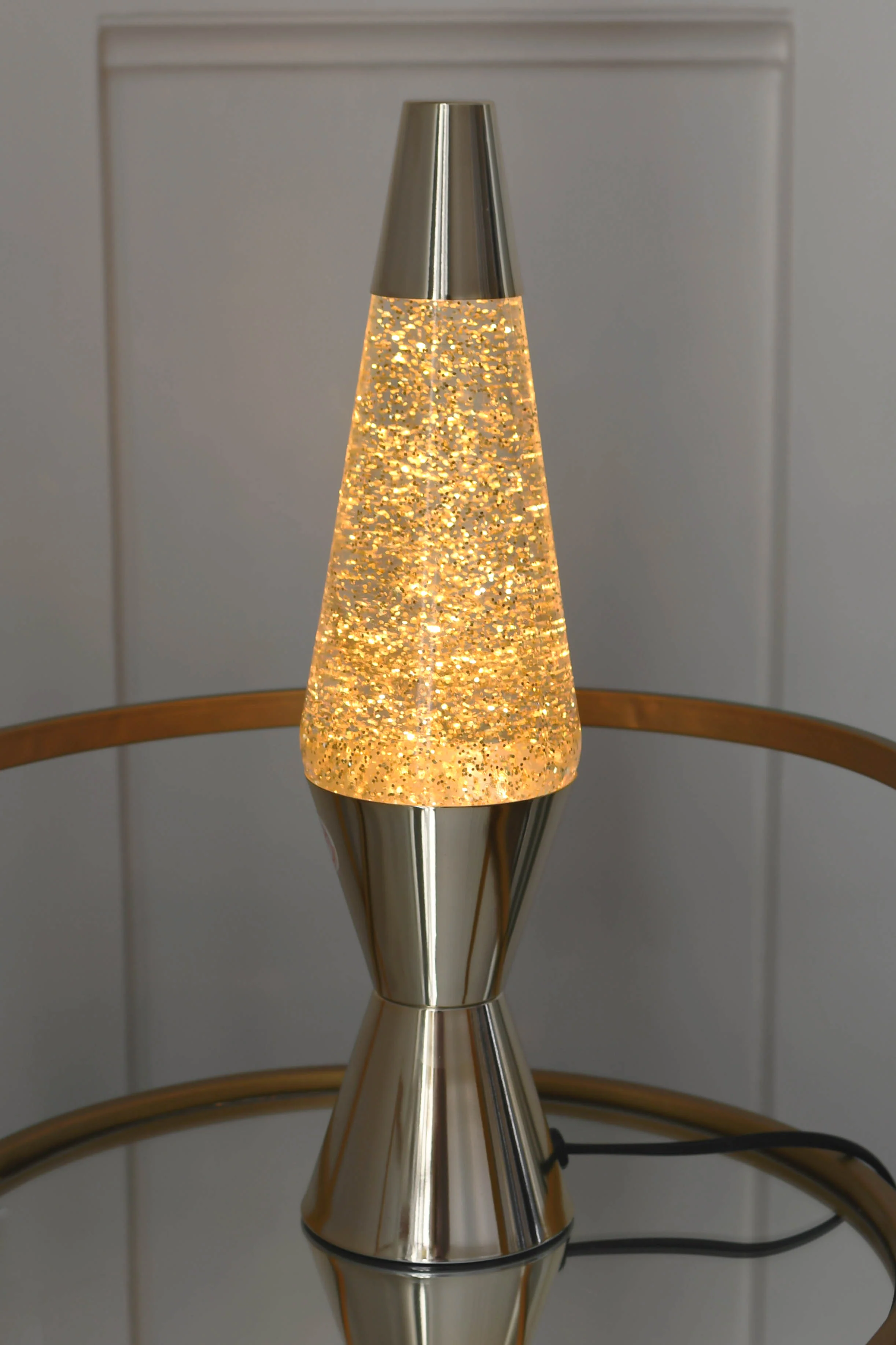 Lavalampe - sølvfarvet glitter - Image 3