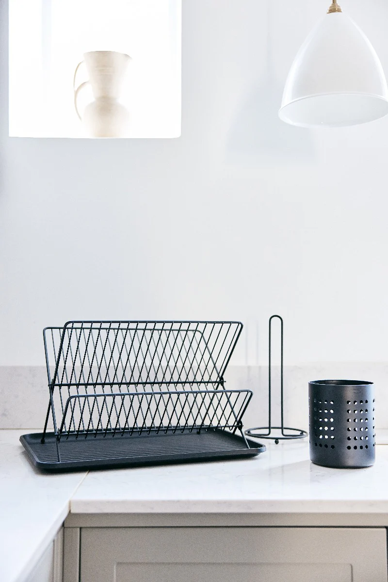 Metal opvaskestativ - sort - Image 5