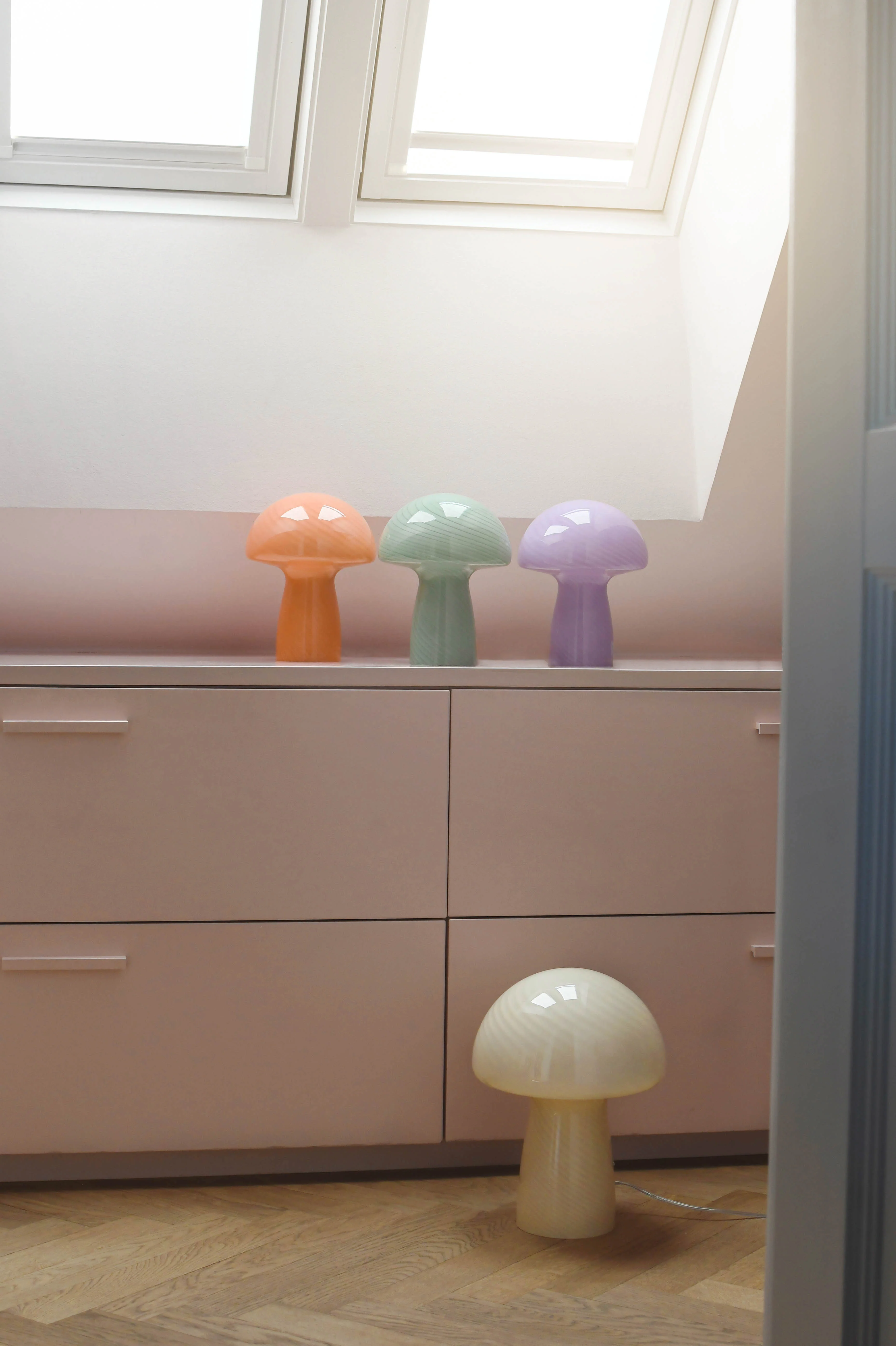 Mushroom bordlampe, mint - H23 cm. - Image 5