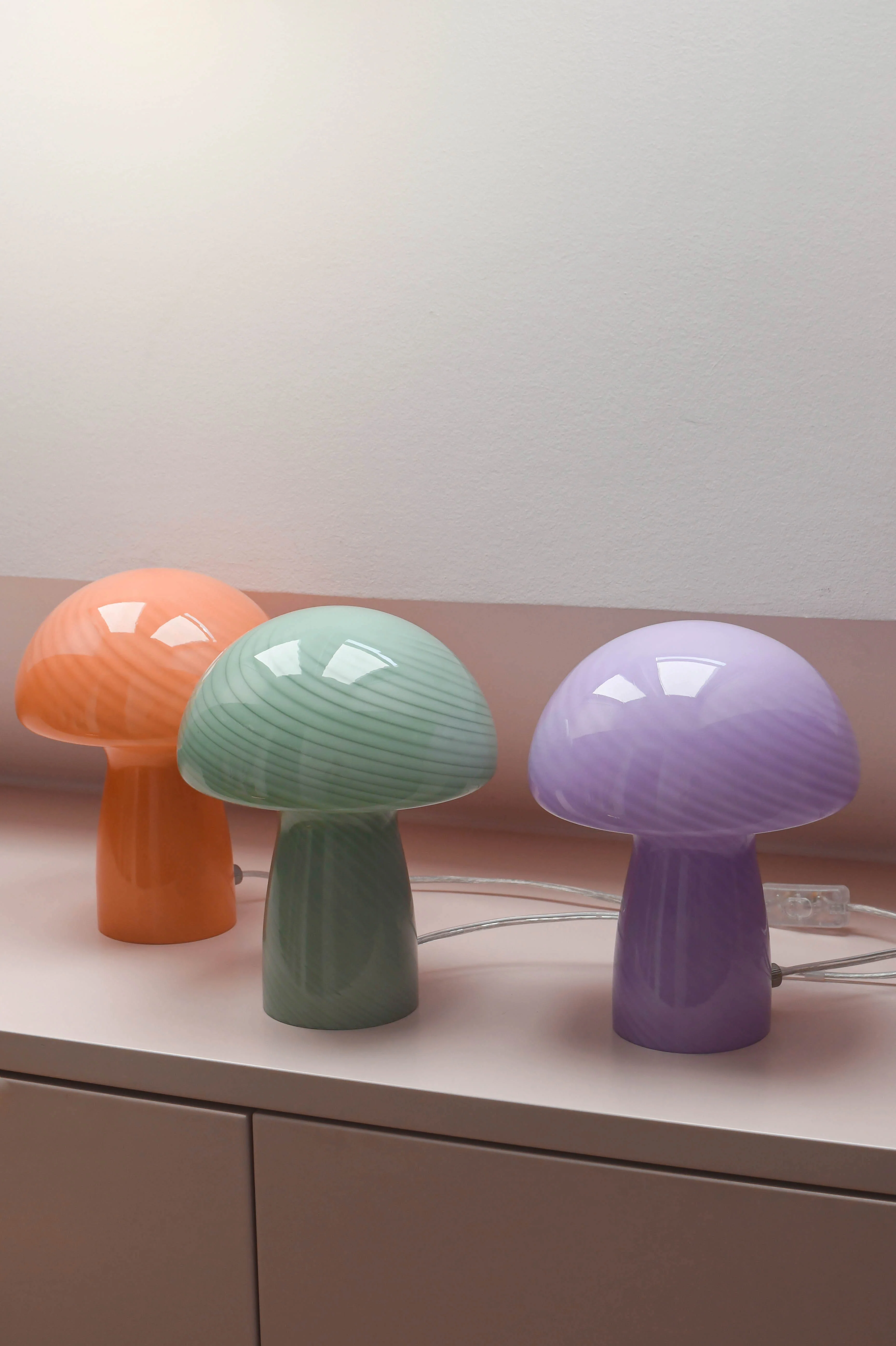 Mushroom bordlampe, mint - H23 cm. - Image 6