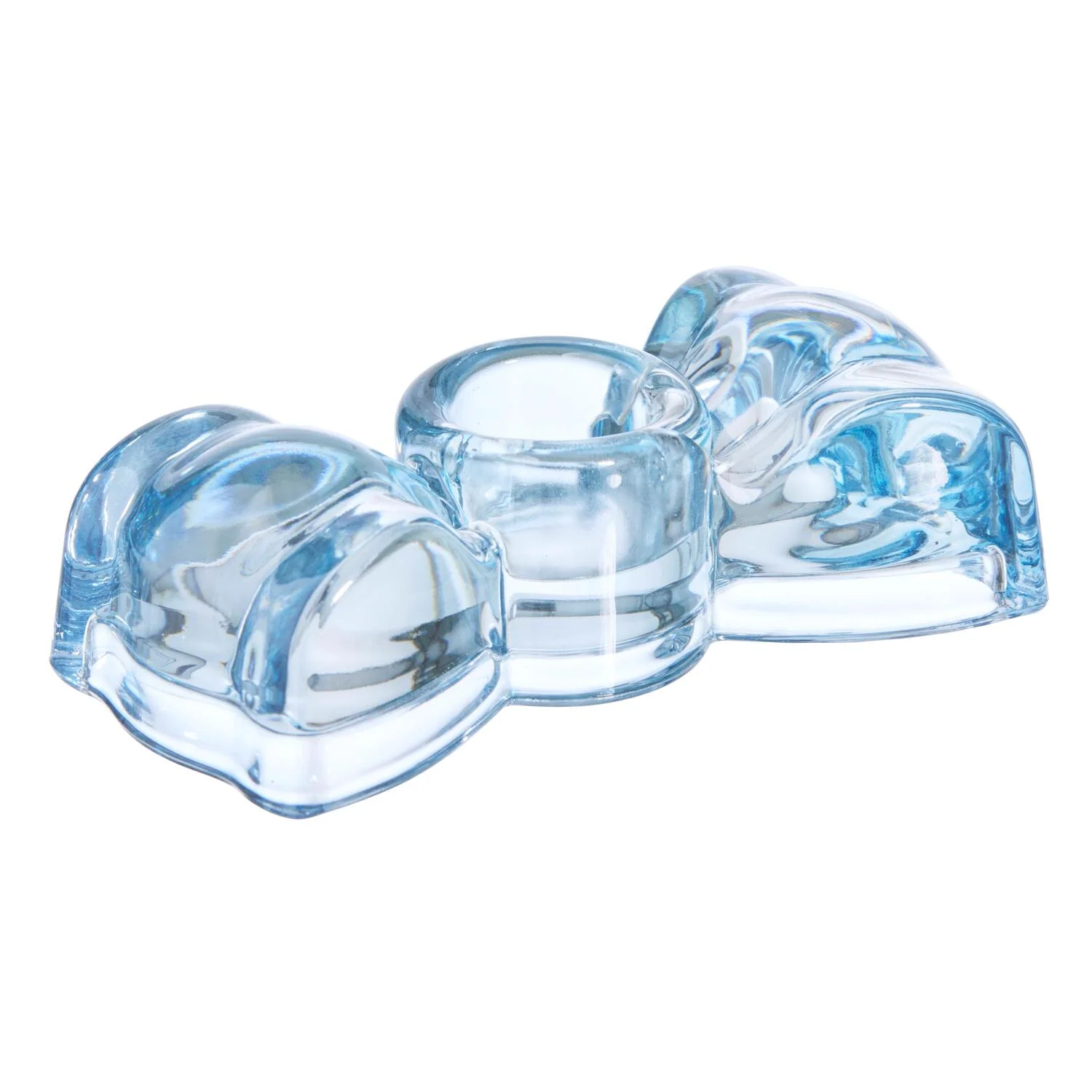 Sløjfe lysestage, blå - 10 cm. - Image 3