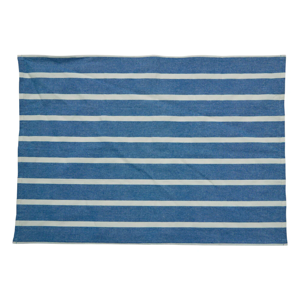 Stripe viskestykke bred, blå - 50x70 cm - Image 3