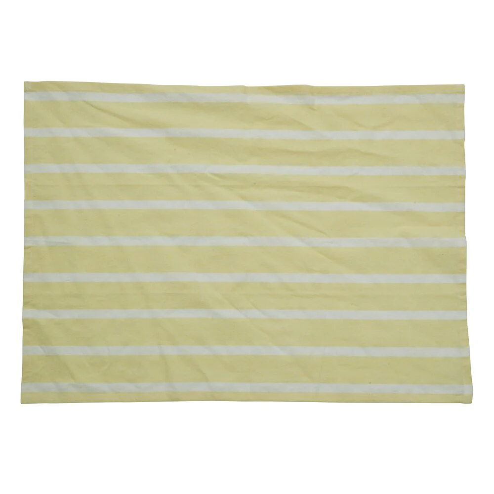 Stripe viskestykke bred, gul - 50x70 cm - Image 3