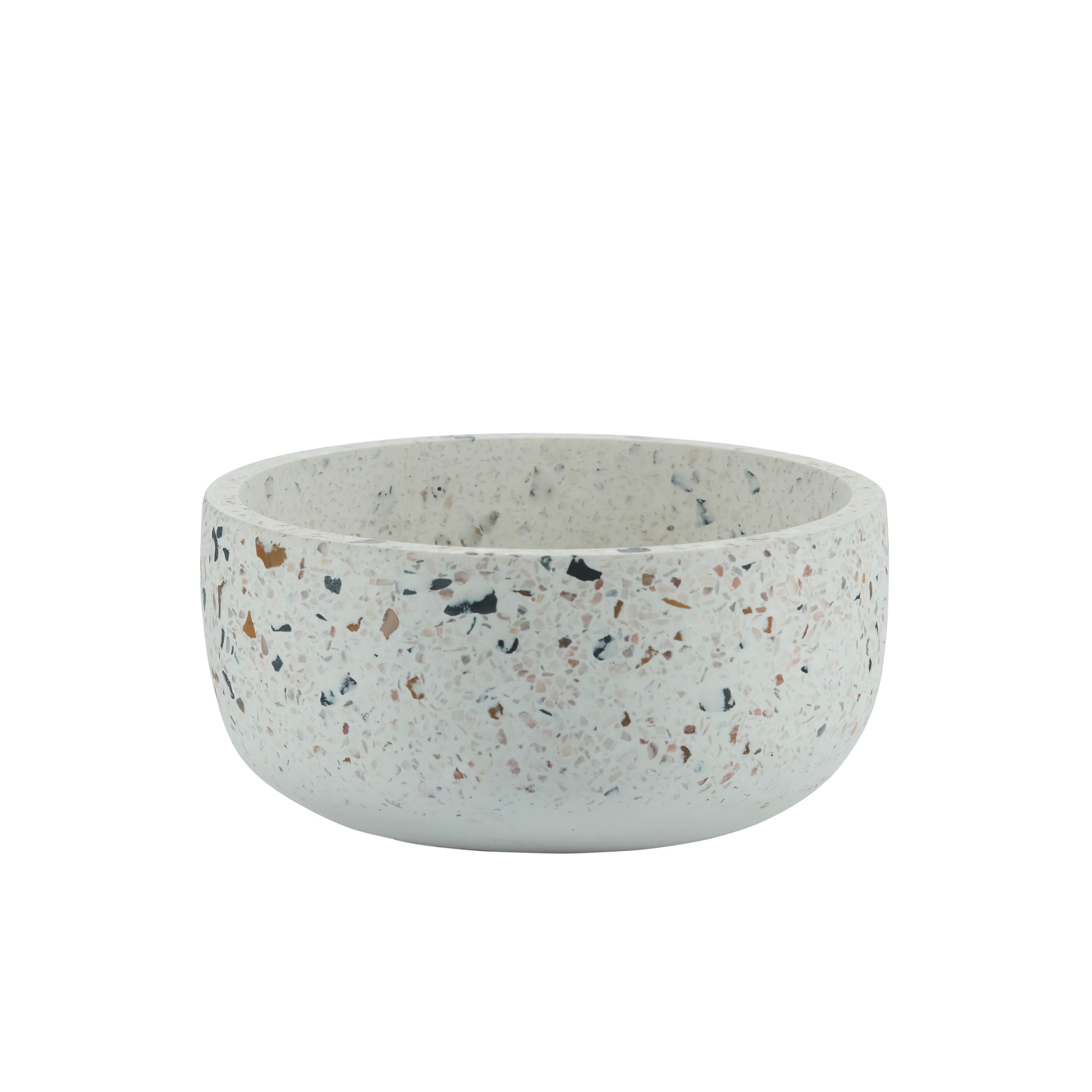 Terrazzo skål, hvid - Ø16 cm.
