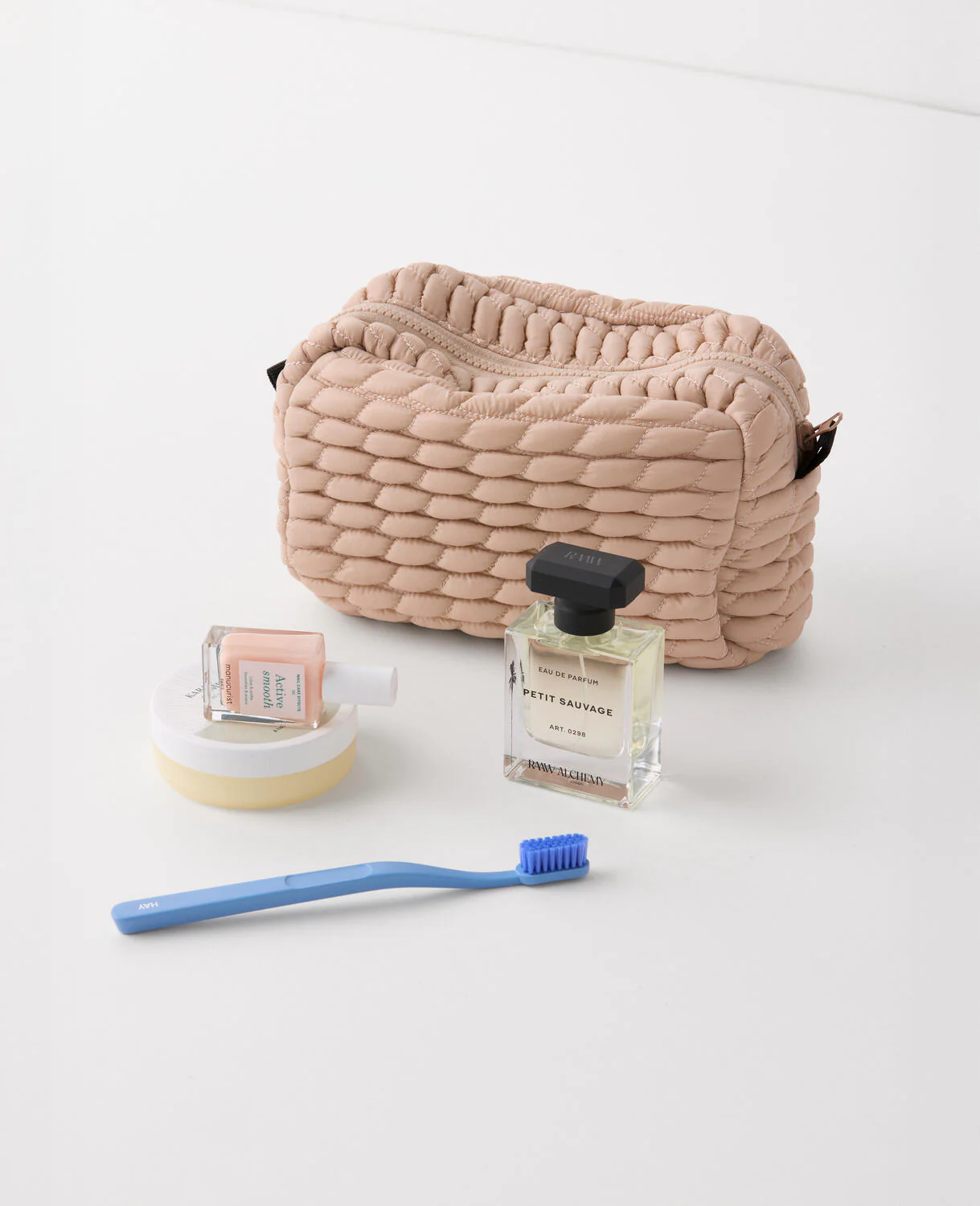 Toilettaske, beige - 22x30 cm - Image 2