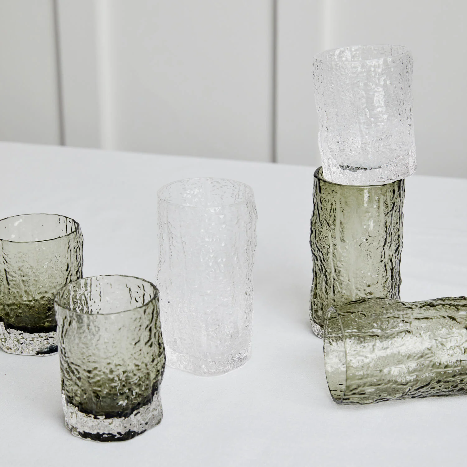 Tumbler Organic Shape vandglas, høj - Clear - Image 2