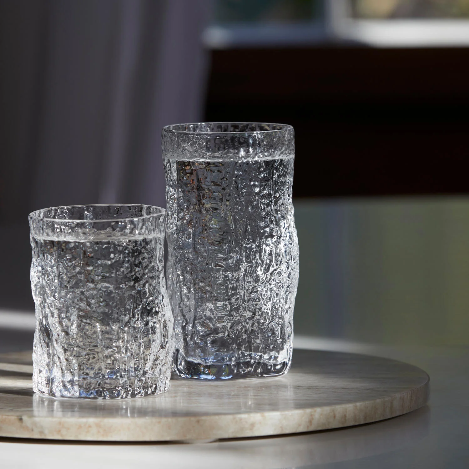 Tumbler Organic Shape vandglas, høj - Clear - Image 4