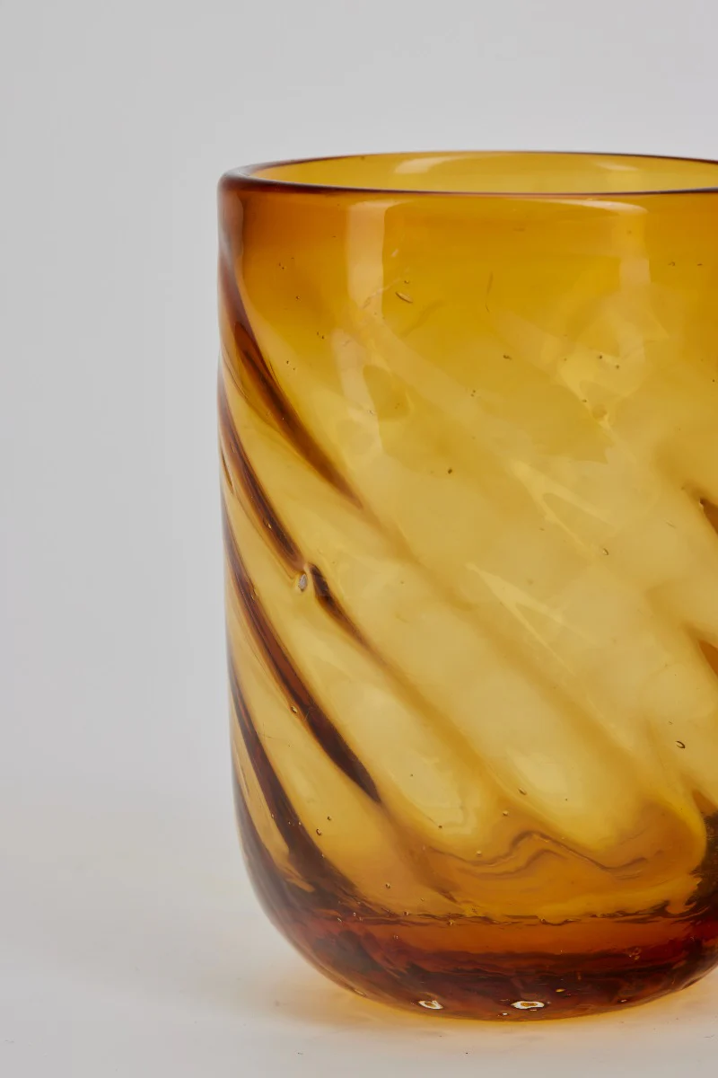 Twist vandglas - Amber - Image 2