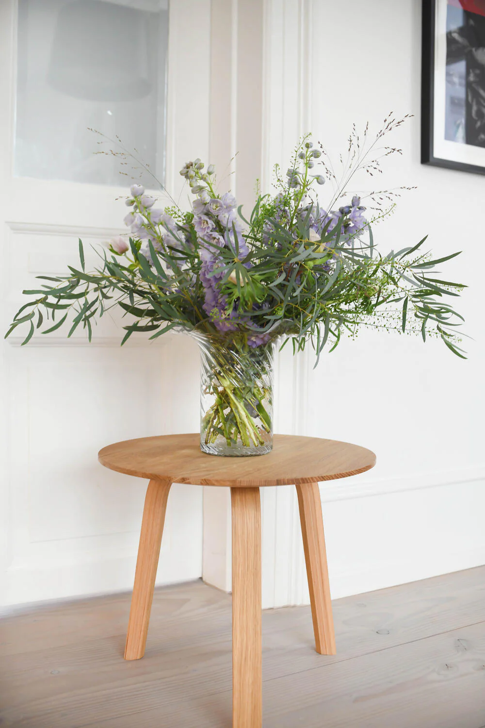 Vase med bølge kant, klar - H22 cm - Image 2