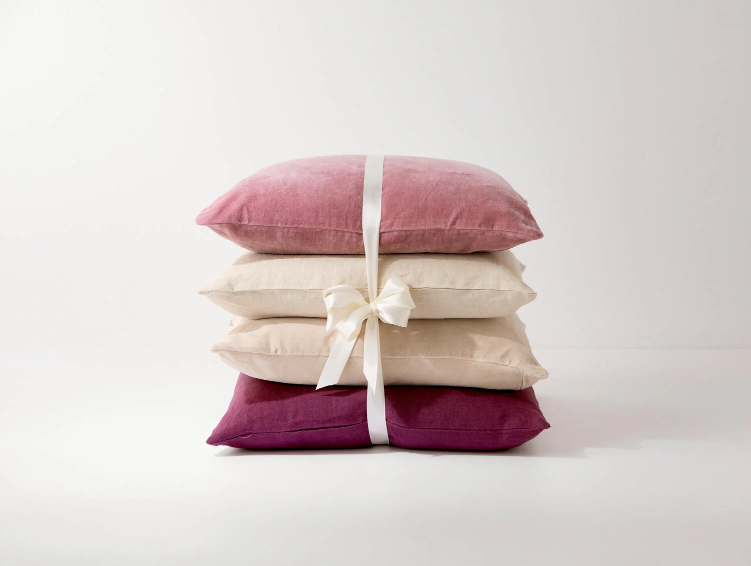Velour pude, Bourdeaux - 50x50 cm. - Image 2