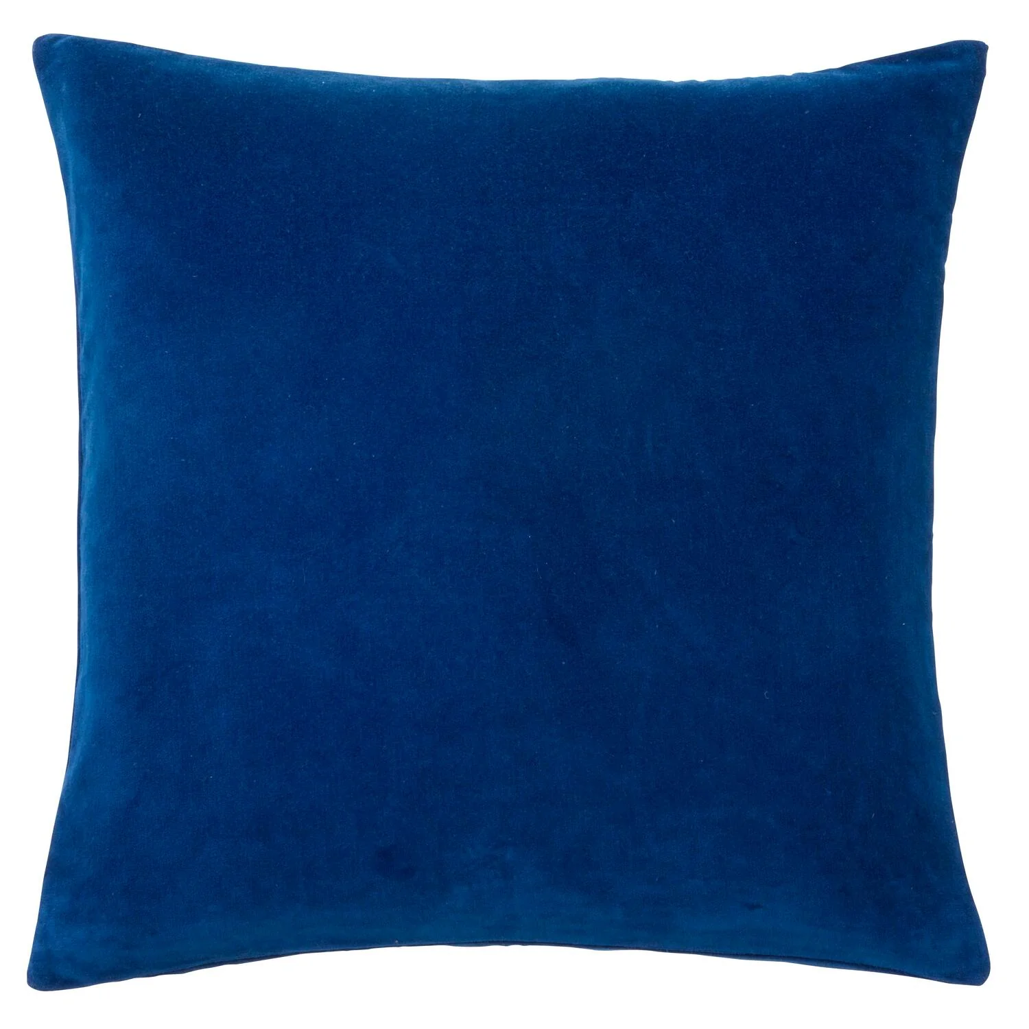 Velour pude, konge blå - 50x50cm