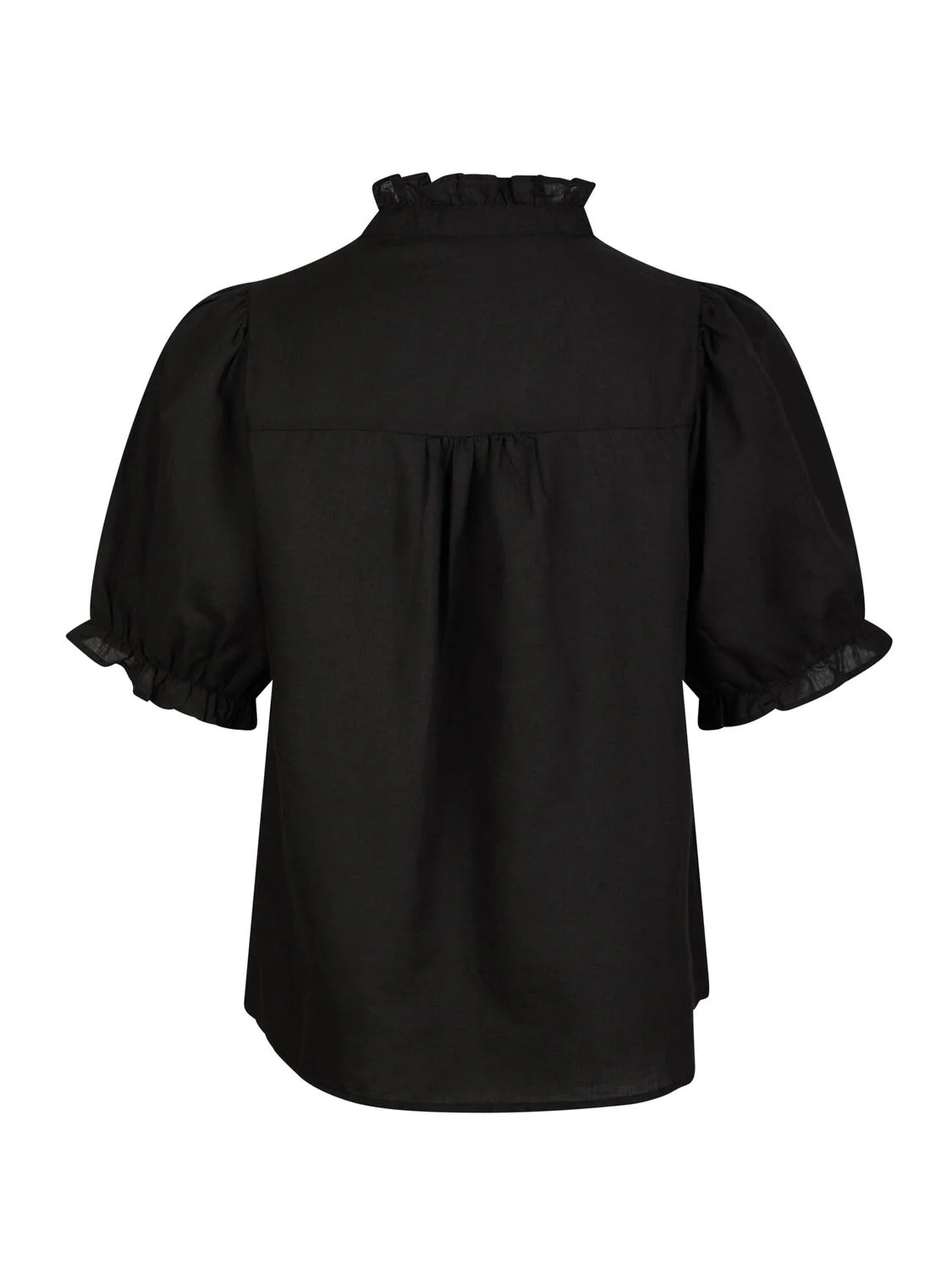 Hedesa hørbluse - sort - Image 2