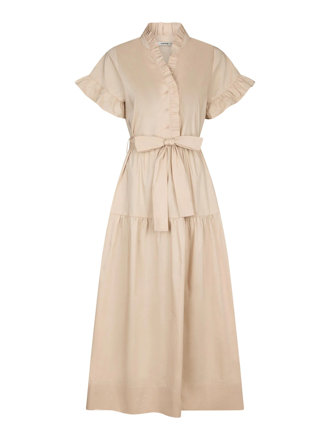 Mali Poplin midi kjole - Dark Sand