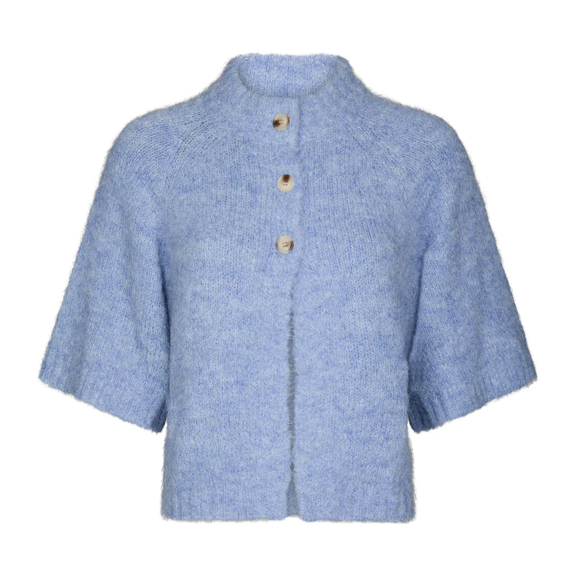 Menuta Fluffy Knit cardigan - Dusty Blue